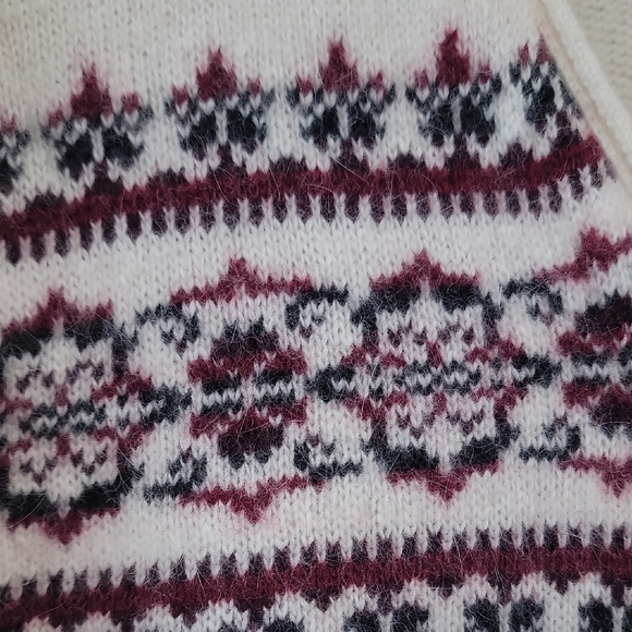 Esprit Cream Fair Isle Angora Blend Cardigan - Picture 5 of 12